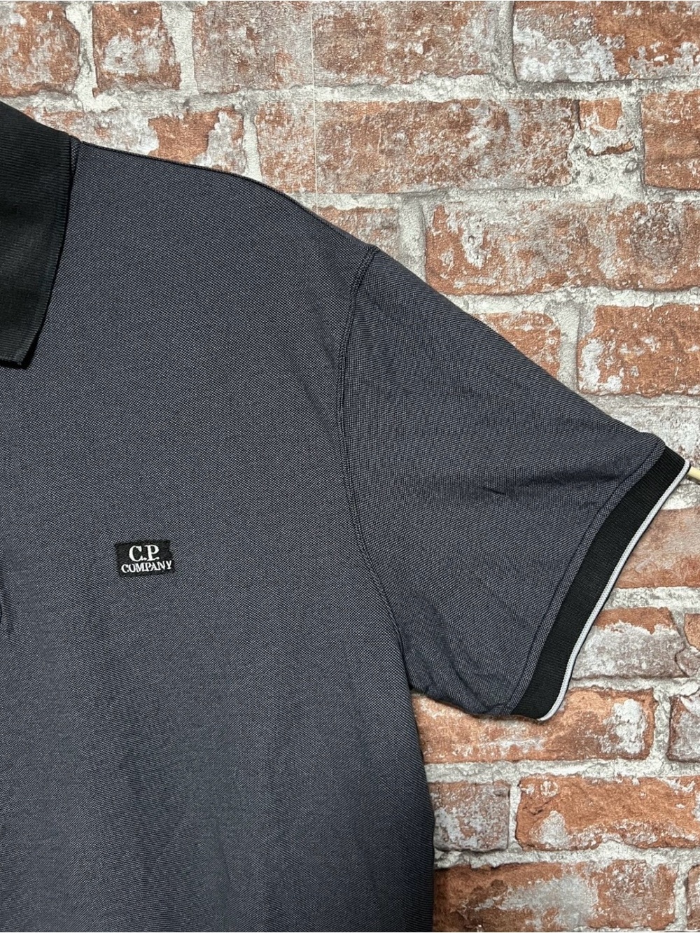 C.P. Company Charcoal Black Short-Sleeve Polo - Picture 4 of 5